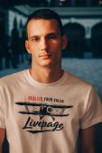 Чоловіча футболка Livepage Realize Your Value, біла